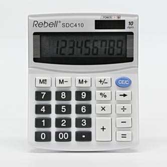 Rebell Kalkulačka RE-SDC410 BX, bílá, stolní, desetimístná