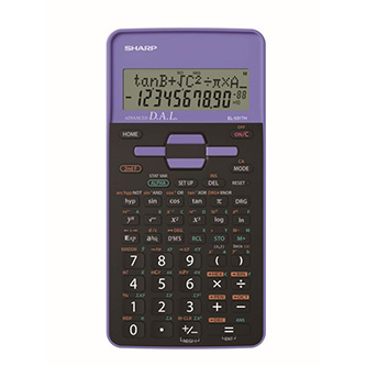 Sharp Kalkulačka EL-531THBVL, fialová, školní