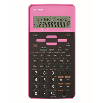 Sharp Kalkulačka EL531THBPK, černo-růžová, školní