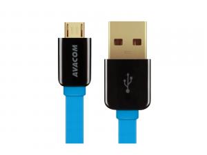 Kabel USB (2.0), USB A M- USB micro M, 1.2m, modrý, Avacom