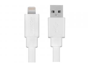 USB kabel (2.0), Apple Lightning- USB A M, 1.2m, bílý, Avacom, MFi certifikace