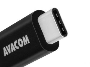 Kabel USB (3.0), USB A M- USB C, 1m, černý, Avacom, blistr, DCUS-TPC-100K