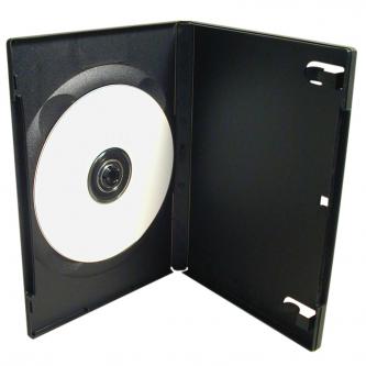 Box na 1 ks DVD, černý, 14mm, 100-pack, cena za 1 ks