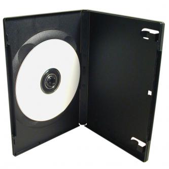 Box na 1 ks DVD, černý, slim, 9mm, 100-pack, cena za 1 ks