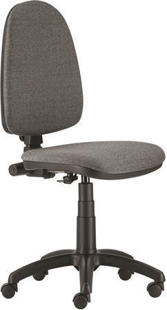 Kancelářská židle "Megane", šedá, textilní, černá základna