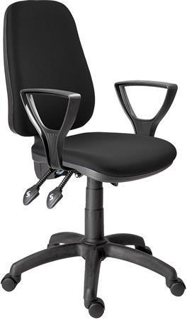 Kancelářská židle "1140", černá, textilní, černá základna