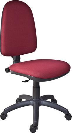 Kancelářská židle "Megane", bordó, textilní čalounění, černý podstavec