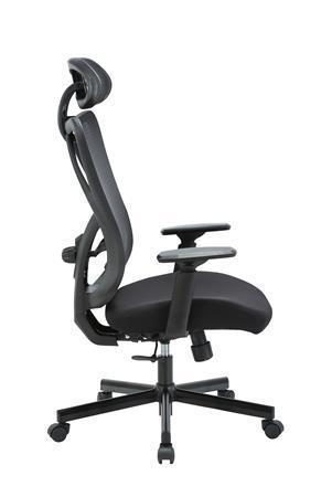 Kancelářská židle "Cope", černá, látkový potah, nastavitelná opěrka hlavy COPE HÁLÓ FEKETE