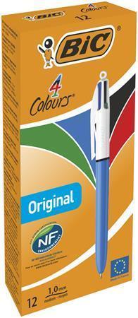 Kuličkové pero "4 Colours Original", čtyři barvy, 0,32 mm, zatahovací, BIC 982866