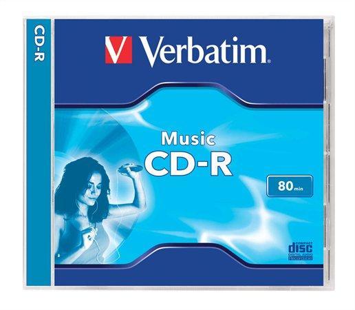 CD-R Audio 700MB, 16x, Verbatim "Live it!", jewel box