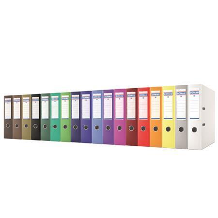 Pákový pořadač "Rainbow", bordó, 75 mm, A4, PP/karton, DONAU