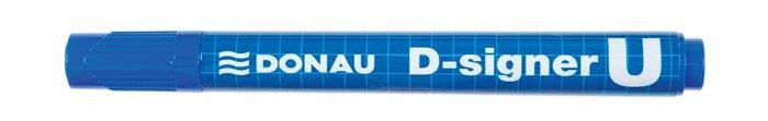 Permanentní popisovač "D-signer U", modrá, 2-4mm, kuželový hrot, DONAU