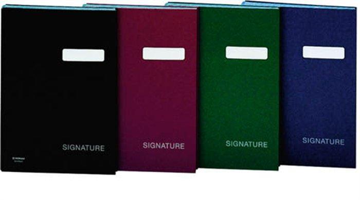 Podpisová kniha, červená, koženka, A4, 19 listů, DONAU