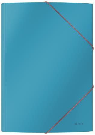 Spisové desky "Cosy", matně modrá, A4, s gumičkou, 15 mm, LEITZ