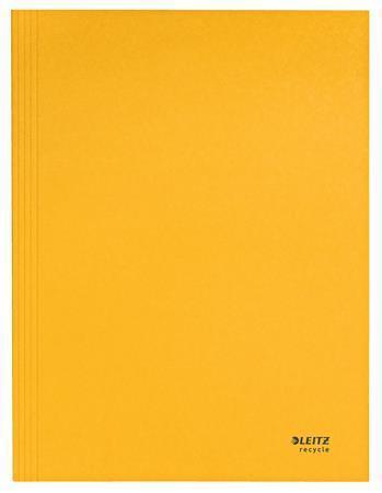 Spisové desky "Recycle", žlutá, recyklovaný karton, A4, LEITZ 39060015