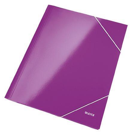 Tříchlopňové desky na spisy "Wow", fialová, LEITZ