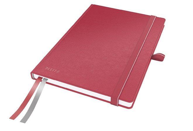 Zápisník "Complete", červená, čtverečkovaný, A5, 80 listů, LEITZ
