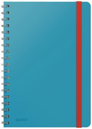 Spirálový sešit "Cosy Soft Touch", matně modrá, čtverečkovaný, B5, 80 listů, LEITZ