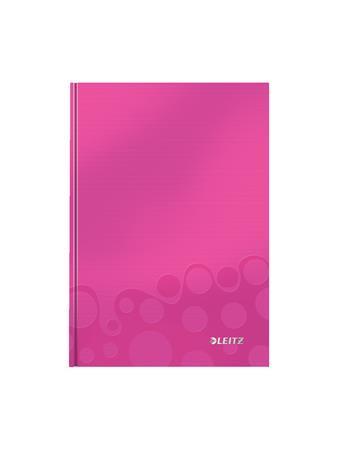 Zápisník "Wow", růžová, čtverečkovaný, A5, 80 listů, s tvrdými deskami, LEITZ