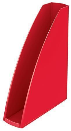 Stojan na časopisy "Wow", červená, 60 mm, plast, LEITZ 52771026