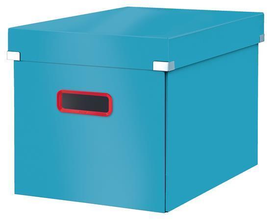 Úložná krabice "Cosy Click&Store", modrá, vel. L, krychle, LEITZ 53470061