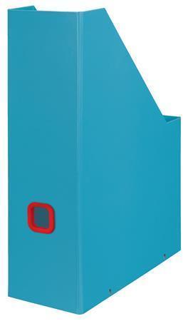 Stojan na časopisy "Cosy Click&Store", modrá, 95mm, PP/kartón, LEITZ 53560061