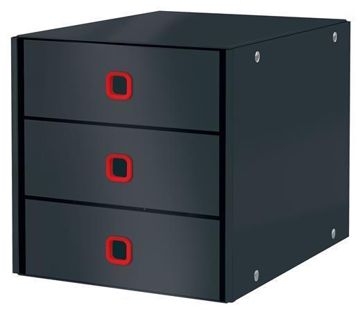 Zásuvkový box " Cosy Click&Store", sametová šedá, 3 zásuvky, laminovaný karton, LEITZ 53680089 
