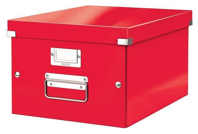 Univerzální krabice "Click&Store", červená, A4, LEITZ 60440026