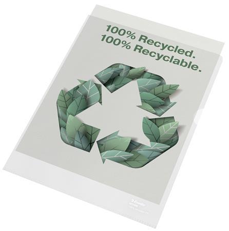 Desky L "Recycled", transparentní, A4, ESSELTE