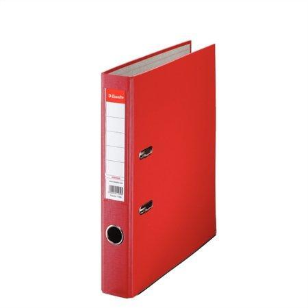 Pákový pořadač "Economy", ochranné spodní kování, červená, 50 mm, A4, PP/karton, ESSELTE