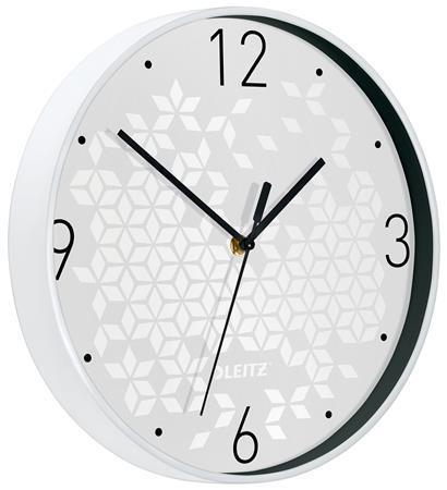 Nástěnné hodiny "Wow", bílá, 29 cm, LEITZ