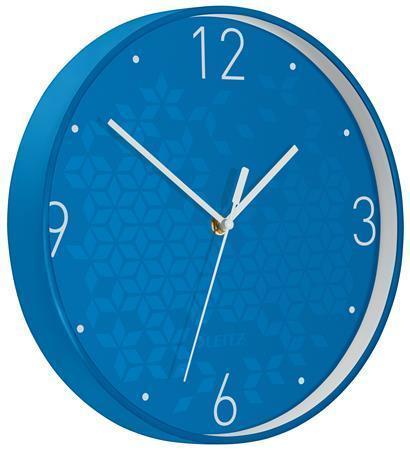 Nástěnné hodiny "Wow", modrá, 29 cm, LEITZ