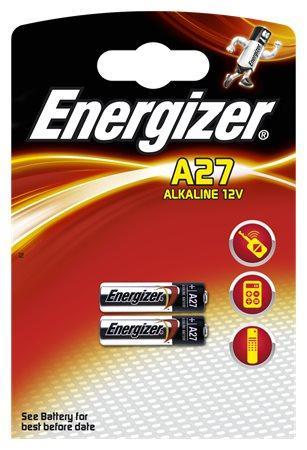 Baterie, A27/LR27/MN27, 12V, 2 ks v balení, ENERGIZER