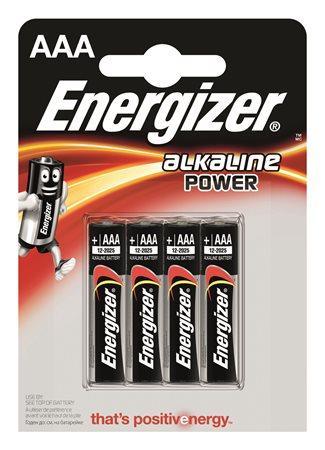 Batterie, AAA (mikrotužková), 4 ks, ENERGIZER "Alkaline Power"