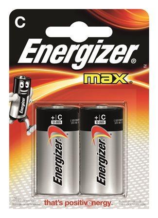 Baterie, C (malý monočlánek), 2 ks,   ENERGIZER "Max"