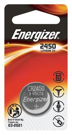 Baterie knoflíková, CR2450, 1 ks v balení, ENERGIZER