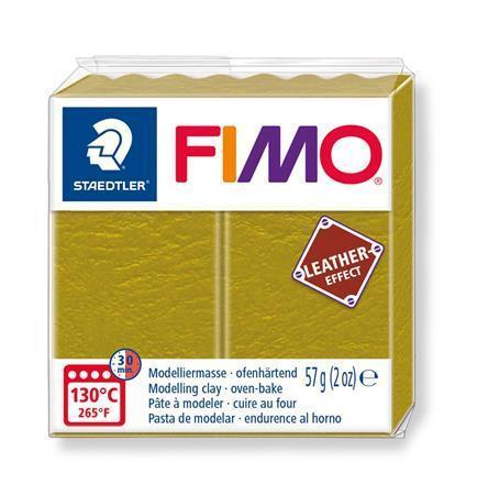 FIMO® "Leather Effect", olivová 57g
