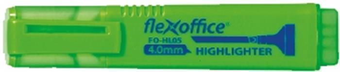 Zvýrazňovač "HL05", zelená, 1-4,0 mm, FLEXOFFICE