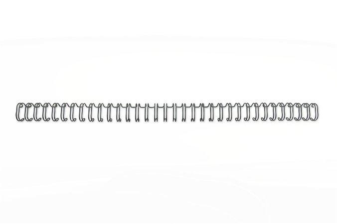 Hřbet "WireBind", černá, kovový, 3:1, 8 mm, 70 listů, GBC
