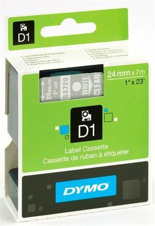 Páska, 24 mm x 7 m, DYMO "D1", průhledná-černá