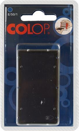 Polštářek do samobarvících razítek "E50/1", modrá, 2 ks/blistr, COLOP 1114003