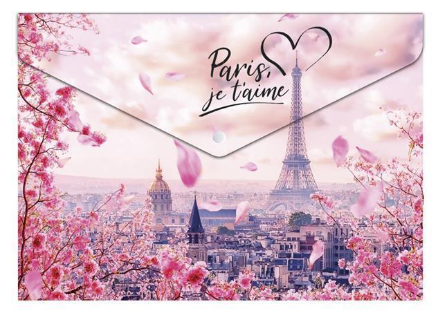 Spisové desky s drukem "Take me to Paris", A4, PP, 180 micron, PANTA PLAST