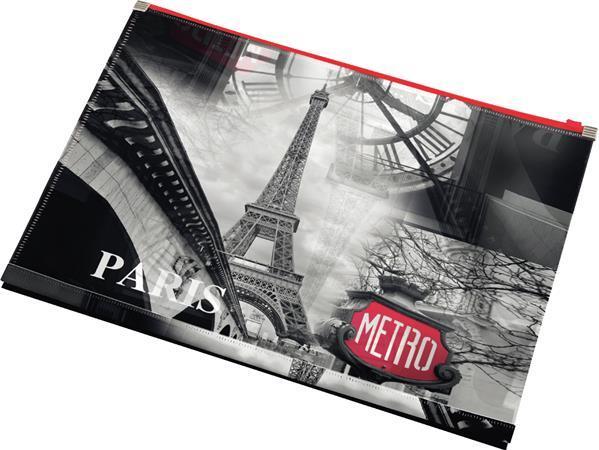 Desky na dokumenty "Paris", se zipem, A4, PP, PANTA PLAST
