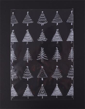 Celofánový sáček, vánoční, 150 x 200 mm, 10 ks, BOPP