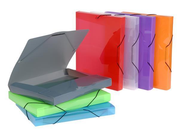 Plastová složka "Propyglass", A4, 30 mm, PP, různé barvy, VIQUEL