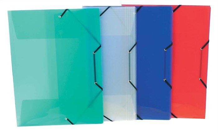 Desky s gumičkou "Propyglass", mix barev, PP, 15 mm, A3, VIQUEL