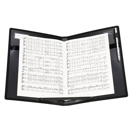 Desky na noty "Vocalyz Concerto", černá, 4 kapsy, PP, VIQUEL 