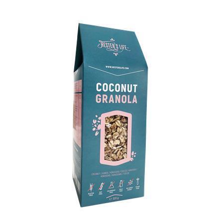 Granola, kokos, 320 g, HESTER`S LIFE