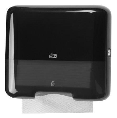 Zásobník na papírové ručníky "Dispenser Hand Towel Zigzag", černá, plastový, H3 systém, TORK