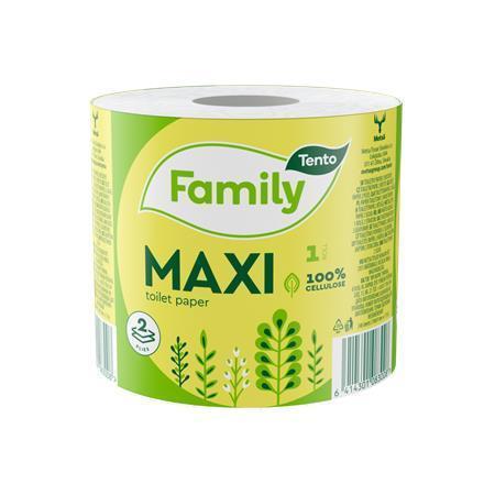 Toaletní papír "Family Maxi", přírodní, 2-vrstvý, 64 rolí, TENTO 231352